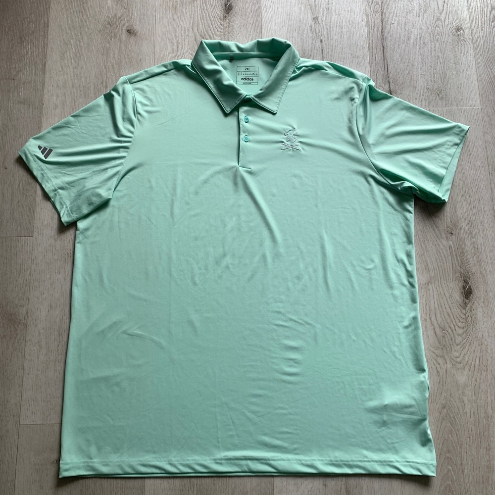 Men's Adidas Performance Polo Baseball Initial‎ B Logo Size 2XL Green